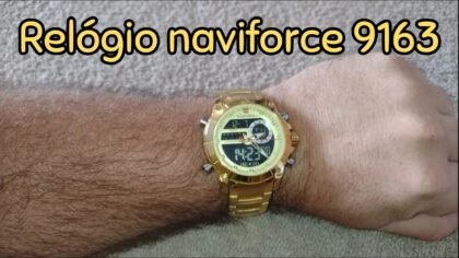 O Naviforce 9163 combina estilo e funcionalidade, com pulseira de aço inoxidável, resistência à água e design robusto, ideal para o uso diário. O Naviforce 9163 combina estilo e funcionalidade, com pulseira de aço inoxidável, resistência à água e design robusto, ideal para o uso diário.