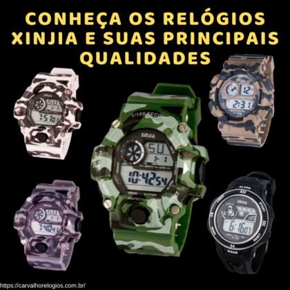 Conheça os relógios Xinjia e suas principais qualidades Conheça os relógios Xinjia e suas principais qualidades