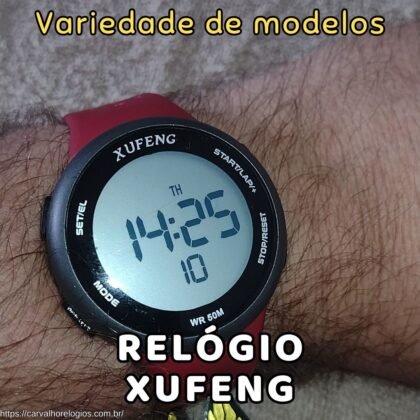 Os relógios Xufeng tem grande variedade de modelos