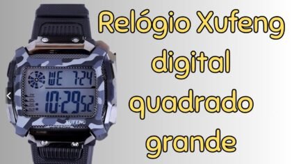 Relógio Xufeng digital quadrado grande Relógio Xufeng digital quadrado grande