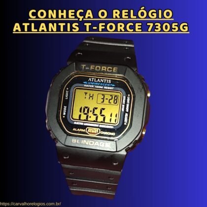 Conheça o relógio Atlantis T-FORCE 7305G Conheça o relógio Atlantis T-FORCE 7305G