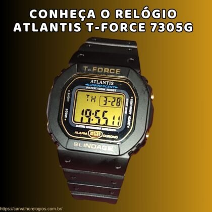 Conheça o relógio Atlantis T-FORCE 7305G Conheça o relógio Atlantis T-FORCE 7305G