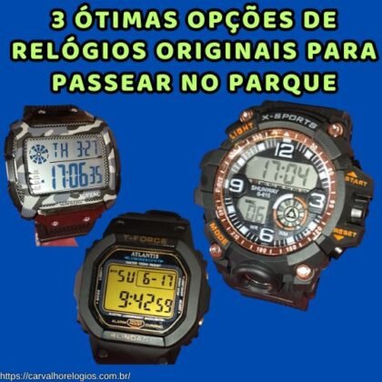 3 ótimas opções de relógios originais para passear no parque 3 ótimas opções de relógios originais para passear no parque